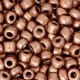 Seed beads 6/0 (4mm) Red brown metallic
